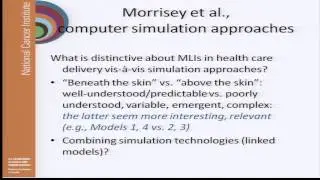 Multilevel Interventions in Health Care Conference: Discussant comments by Brian Mittman, PhD