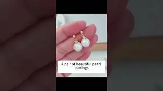 Zero Waste DIY: Wire-Wrapped Baroque Pearl Earrings | Use Leftover Pearls (Easy Beginner Tutorial)
