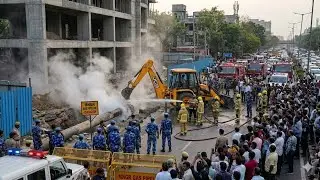 Mngl pipeline burst near sublime Parge nagar dp road Kondhwa Pune |Fire fighters| JCB | Construction