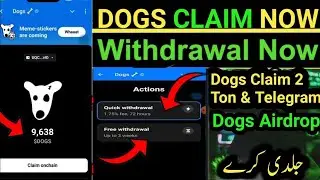 Claim Onchain Dogs Token Step By Step Guide || Dogs AirDrop #dogs
