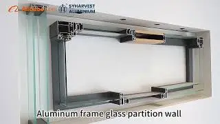 Aluminum frame glass partition wall