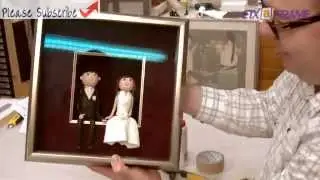 Shadowbox Wedding Cake Decorations Using Deep Box Picture Frame