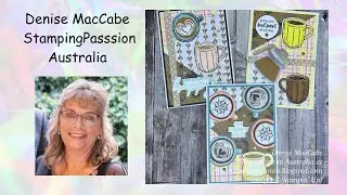 Card and a Cuppa - A Little Latte Suite Collection & the Stack, Cut & Shuffle Technique