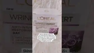 Wrinkle Expert 55+ by L'Oreal Paris Anti-Aging Face Moisturizer#shorts #skincare #sikajbeautyklinic