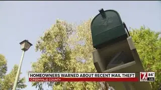 Thieves target residential mailboxes in Greenville Co.