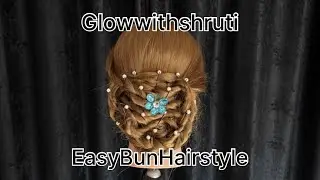 Easy Bun Hairstyle | without Donut Hairstyle | Glowwithshruti 
