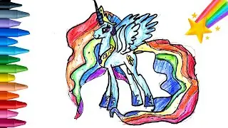 How to draw Rainbow Dash - My Little Pony || Easy drawing for kids 