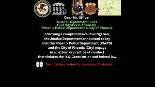 Phoenix Police & City Violated Civil Rights DOJ says. #viral #shorts #fyp #fypシ#youtube #shortfeed