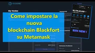 Come inserire la nuova blockchain blackfort su Metamask - Tutorial in italiano