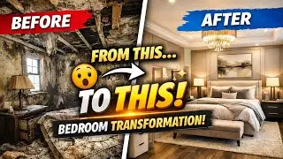 Bedroom Renovation Transformation | From Decay to Luxury Dream Bedroom 😱 #InteriorDesign #RoomGlowUp