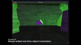 Paradox3D Engine Showcase - Mouse-aided real-time objects translation