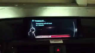 Using the SOS button on the F30 BMW 318d
