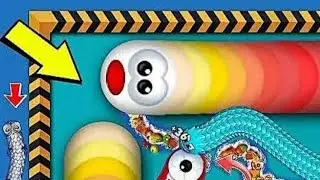 🐍 WORMZONE.IO / GIANT SLITHER SNACK TIME / Epic Worms Zone Best Gameplay  #games #gaming #gameplay