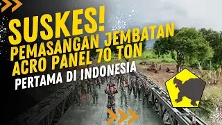 Pemasangan Jembatan Standar Militer 70T