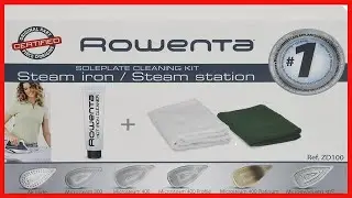 Rowenta ZD100 Non Toxic Stainless Steel Soleplate Cleaner Kit for Steam Irons