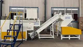 Thick wall pe pipe shredder crusher, 800kg/h plastic shredder crusher, 3m long pipe shredder crusher