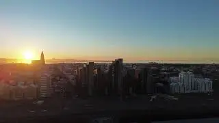 Reykjavik sunset skyline 😍