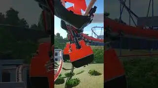 The Bat at Kings Island - Planet Coaster - Suspended Coaster #shorts
