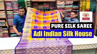 Pure Silk Saree with Silk Mark 🔥🔥 Wholesale & Retail : Adi Indian Silk House - KOLKATA 