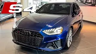 2021 Audi S4 in Navarra Blue Walkaround Review
