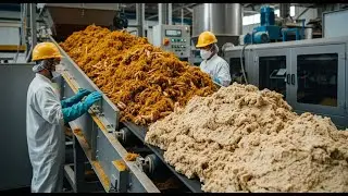 Inside a Factory That Recycles Agricultural Waste Into Powder