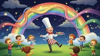 Colorful Rainbow Dance 🌈 | The Muffin Man & Little Star ⭐ | Fun Baby Songs