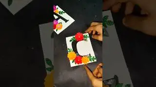 alphabet decoration craft ideas | #alphabet  #diy #craft  #shorts #papercraft