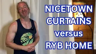 Nicetown Pure White Curtains versus RYB Home Curtains