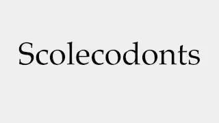 How to Pronounce Scolecodonts