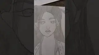 Japanese girl sketch #meandmybrokenheartlyrics #dance #lesserafim #edit #cover #btsarmy #newmusic