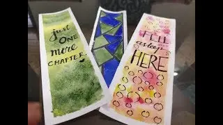 HAVE A LOOK ON SUPEREASY DIY BOOKMARKS II WATERCOLOURS