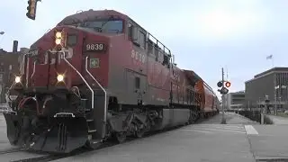 CP 9839 Leads Potash Train w/ Mid-Train DPU, 3/30/17