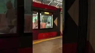Sydney tram arriving Central Station NSW Australia March 25 2023