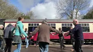 Marinette teaching La Jalousie dance, Wensleydale, 2024