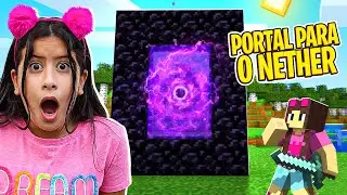 Minecraft - Entramos no portal misterioso para o Nether - EP#05 - Maria Clara e JP Games