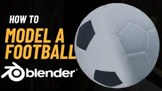 How to model a football in Blender #blendertutorial #creativeblender #blendercommunity #blender3d 