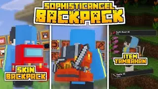 BEST SURVIVAL BACKPACK ADDON | SOPHISTIANGEL BACKPACK | MCPE 1.21+