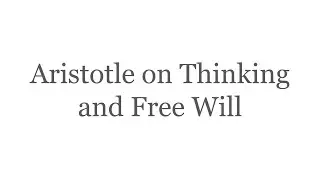 Aristotle's Choices