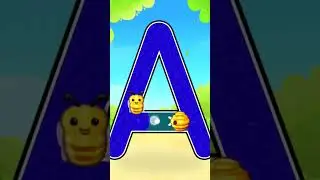 A for Apple 🍎 #kidsfun #cartoon #education #kidslearning #preschool #kids #abc #funvideo #rhymes