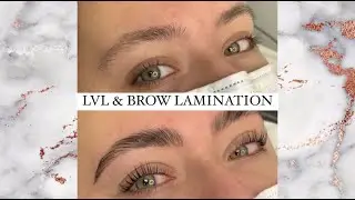 LVL & BROW LAMINATION... Amazing for fixing over plucked brows!