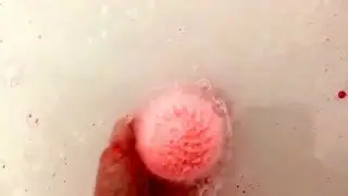 Showing you my bath bomb/strawberry cupcake with sparkles! Xx