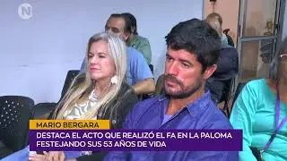 Mario Bergara, Precandidato Frente Amplio, sobre acto que llev&oacute; a cabo el Frente Amplio