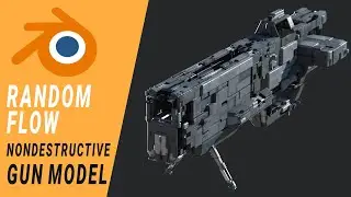 Nondestructive Gun Model as Background Asset in Blender! #b3d
