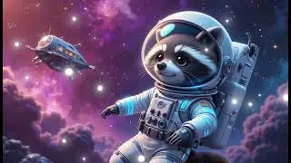 Raccoon's Galaxy Garden | Chill Lofi Sounds for Space Exploration