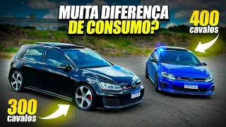 ACELERANDO FORTE DOIS GOLF GTI FU&Ccedil;ADO, UM 100% GASOLINA, OUTRO 50% ETANOL 50% GASOLINA