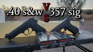 .40 s&w VS 357 sig (Full Size) Ballistic Gel Test