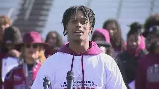 Parade and pep rally celebrate NCCU's HBCU football national championship