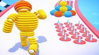 Rope Man Run - All Levels Gameplay Android,ios MAX LEVELS NEW UPDATE