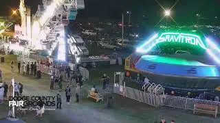 Carnival Rides at Night | 2021 Dodge County Fair
