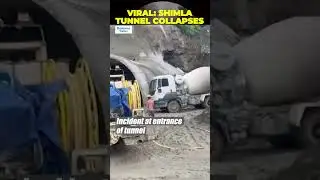 #ViralVideo | Section Of Under-Construction Tunnel Collapses On Kalka-Shimla Highway